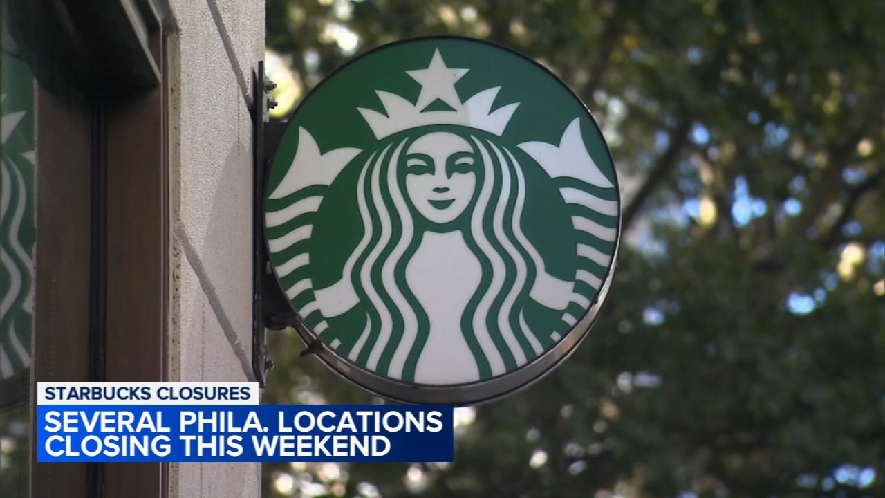 6 Starbucks locations closing in Philadelphia this weekend