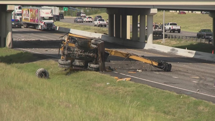TxDOT provides updated timeline for bridge repairs after 18-wheeler strikes overpass
