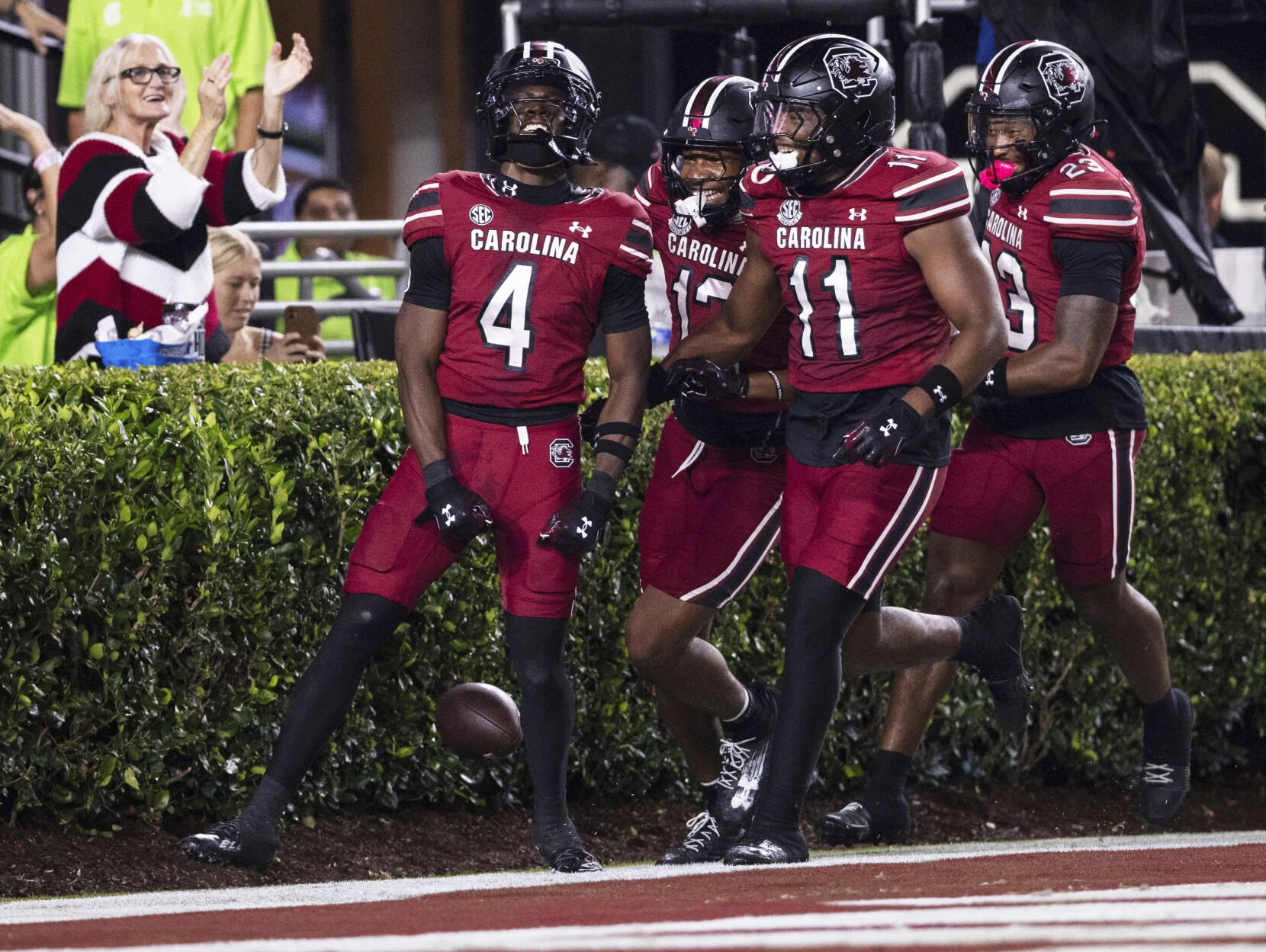 Swain’s 2 punt return TDs spark Gamecocks to win over S.C. State