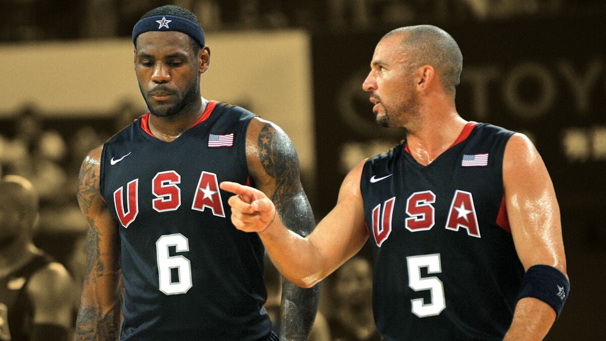 “He’s the only one that’s never lost a game in international play ever” – LeBron gives J-Kidd flowers for his greatness with Team USA