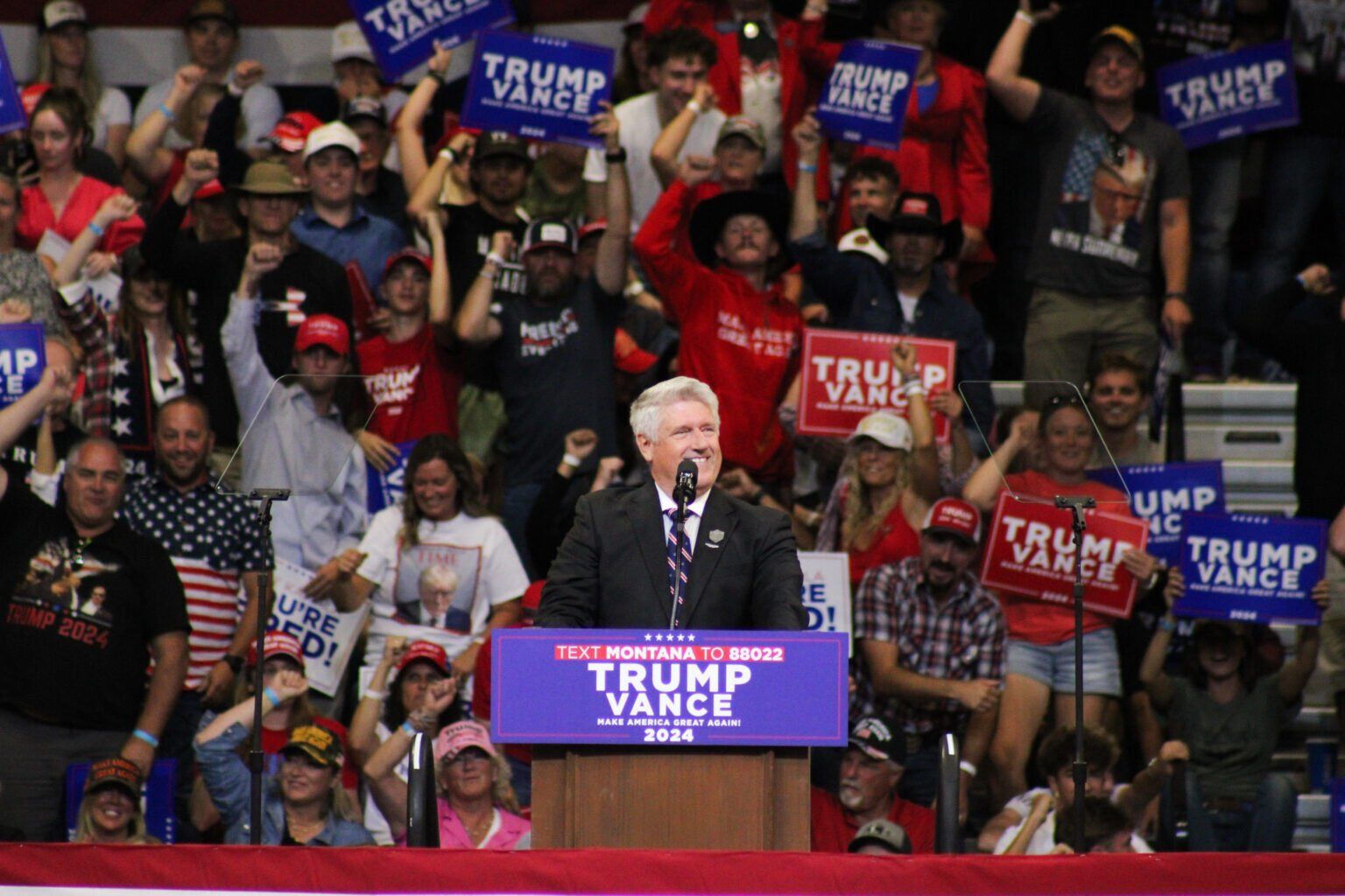  Downing backs Trump’s tariffs, use of National Guard during tele-town hall