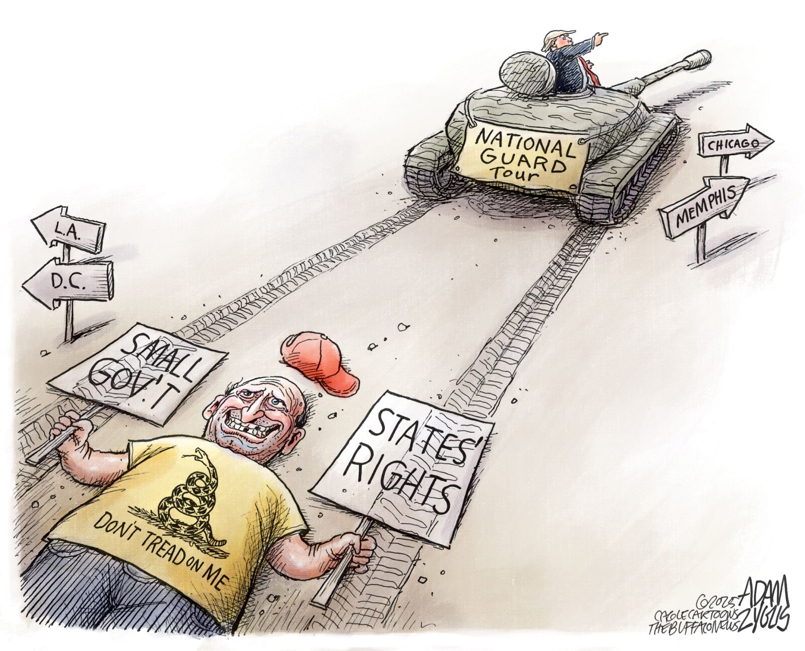 Adam Zyglis: Tread Marks