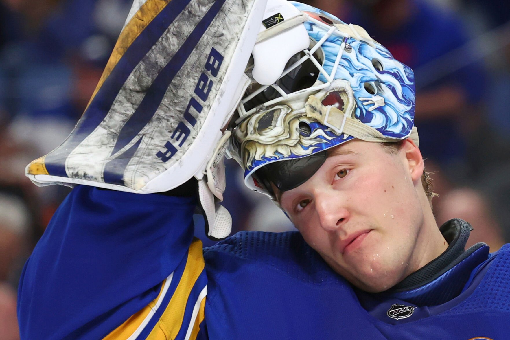 Sabres goalie Ukko-Pekka Luukkonen listed day to day, set to miss start of training camp with lower-body injury
