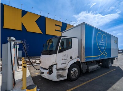  IKEA Canada reaches significant zero emission milestone as electric vehicle truck home deliveries take the lead over diesel