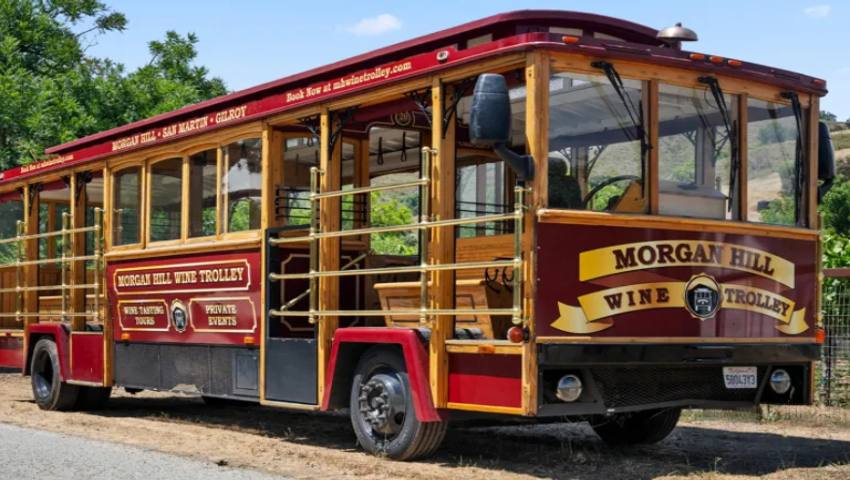 Celebrate Morgan Hill Wine Trolley First Anniversary: New Luxury Trolley, Exclusive Tours & Fall Experiences Await
