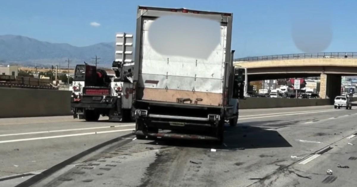 Two young girls found refrigerated inside lorry after driver crashes
