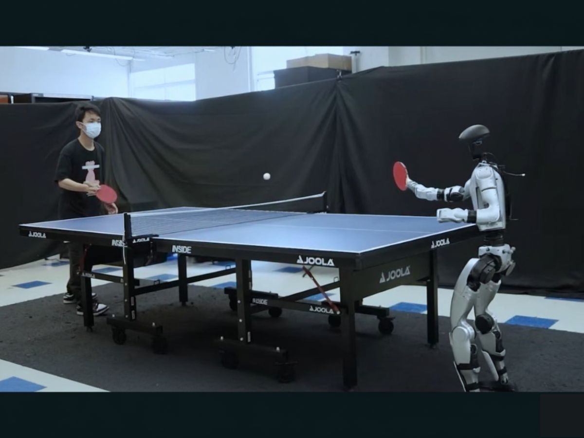  Video of Unitree G1 playing table tennis with human-like agility goes viral on X