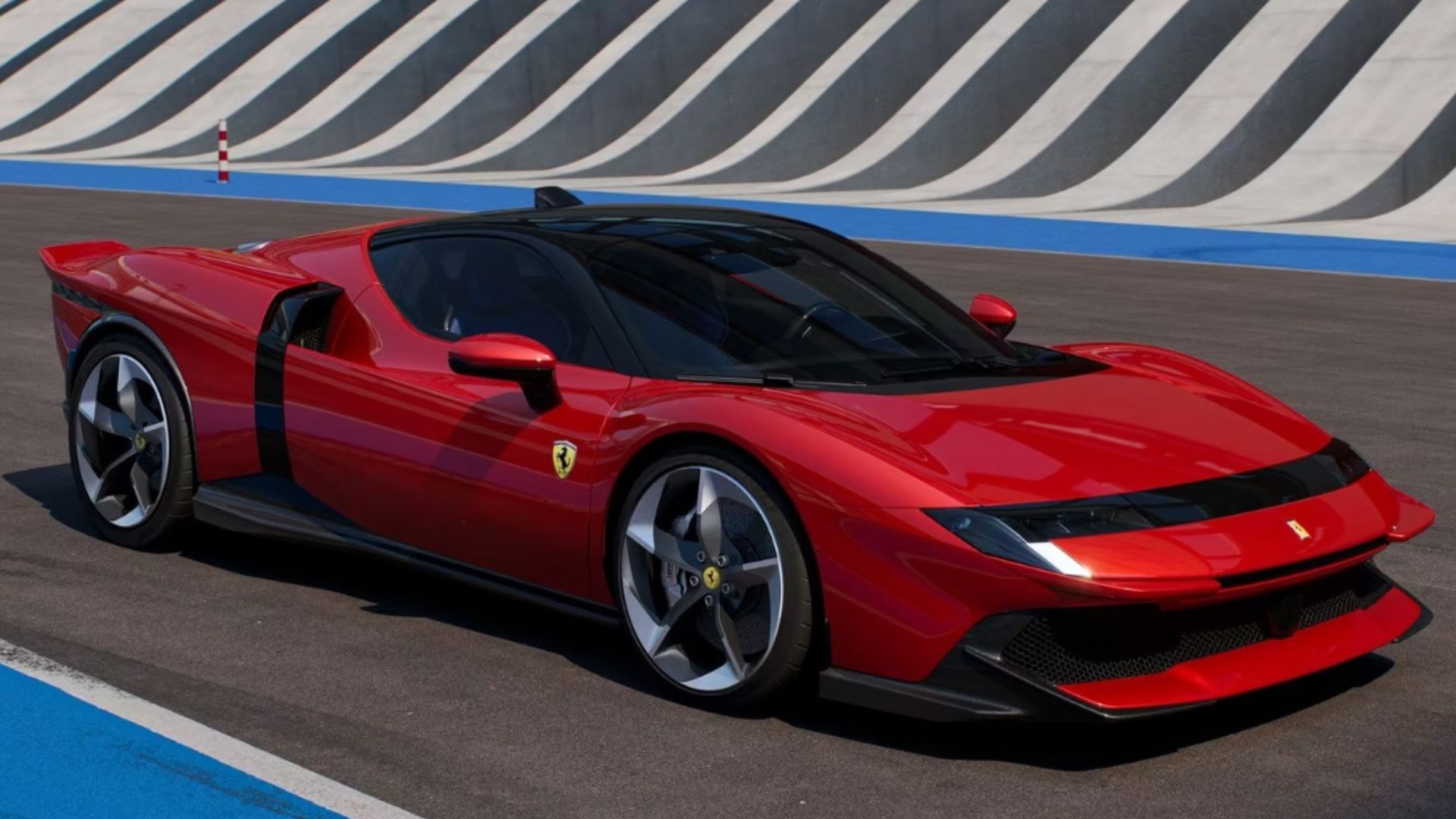 Photos: Ferrari revives Testarossa with 1,036 bhp hybrid substance and retro style