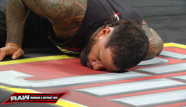 LA Knight Takes Out Jey Uso In Closing Moments Of WWE Raw