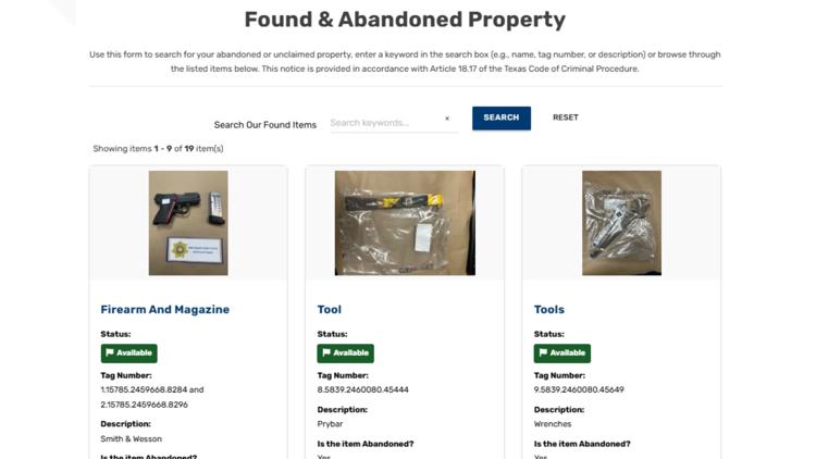  New Texas law makes it easier to find property after it’s been seized by law enforcement