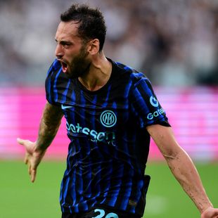 Calhanoglu draws Inter level with ‘absolutely perfect’ first-time strike