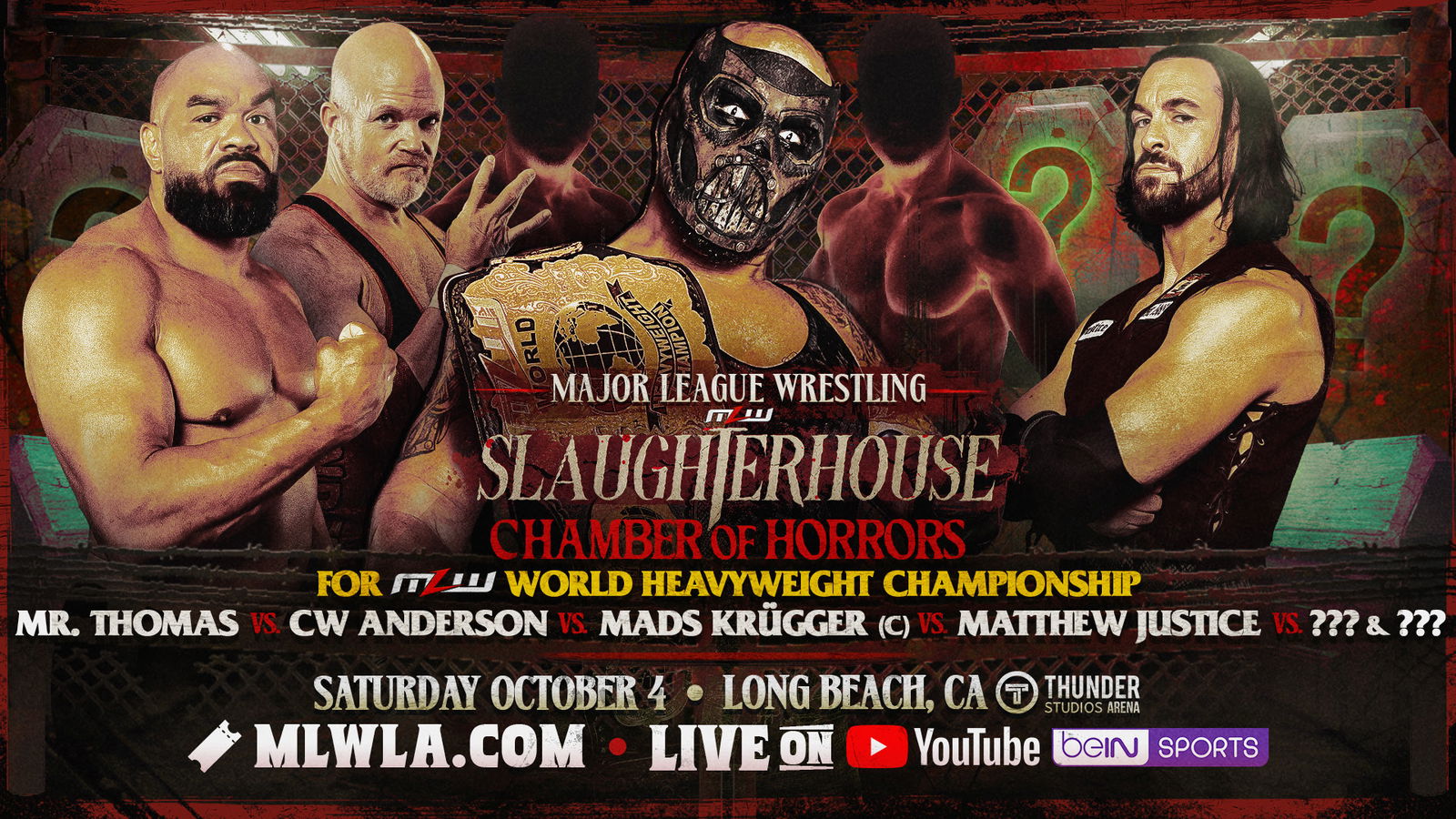 Chamber of Horrors World title match set for MLW Slaughterhouse