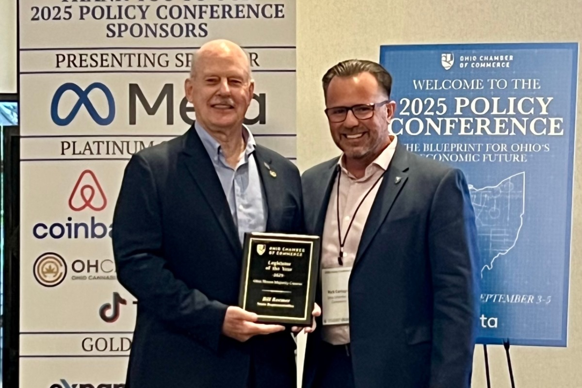  State Representative Bill Roemer Awarded Ohio Chamber of Commerce Legislator of the Year