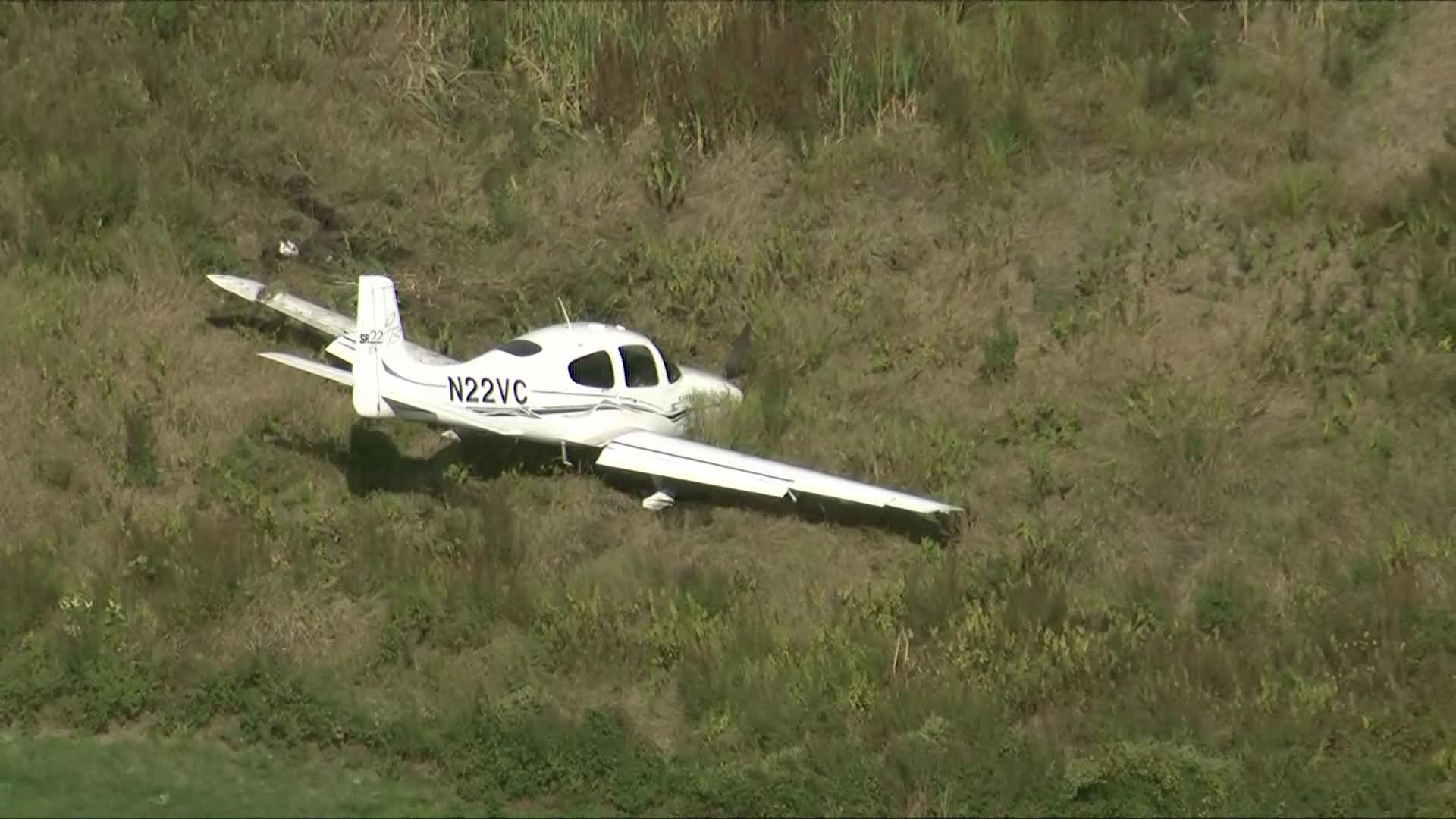 Plane at Norwood airport goes off roadway