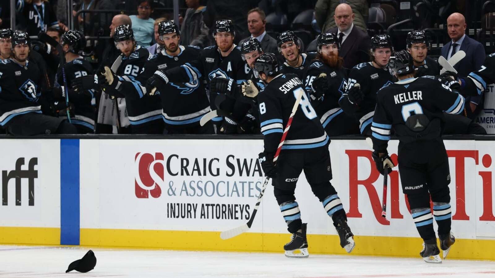 NHL roundup: Nick Schmaltz’s hat trick lifts Mammoth past Sharks