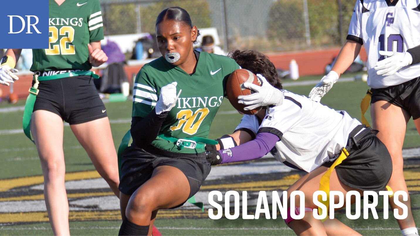 Vanden’s girls flag football team secures a decisive victory at Will C. Wood
