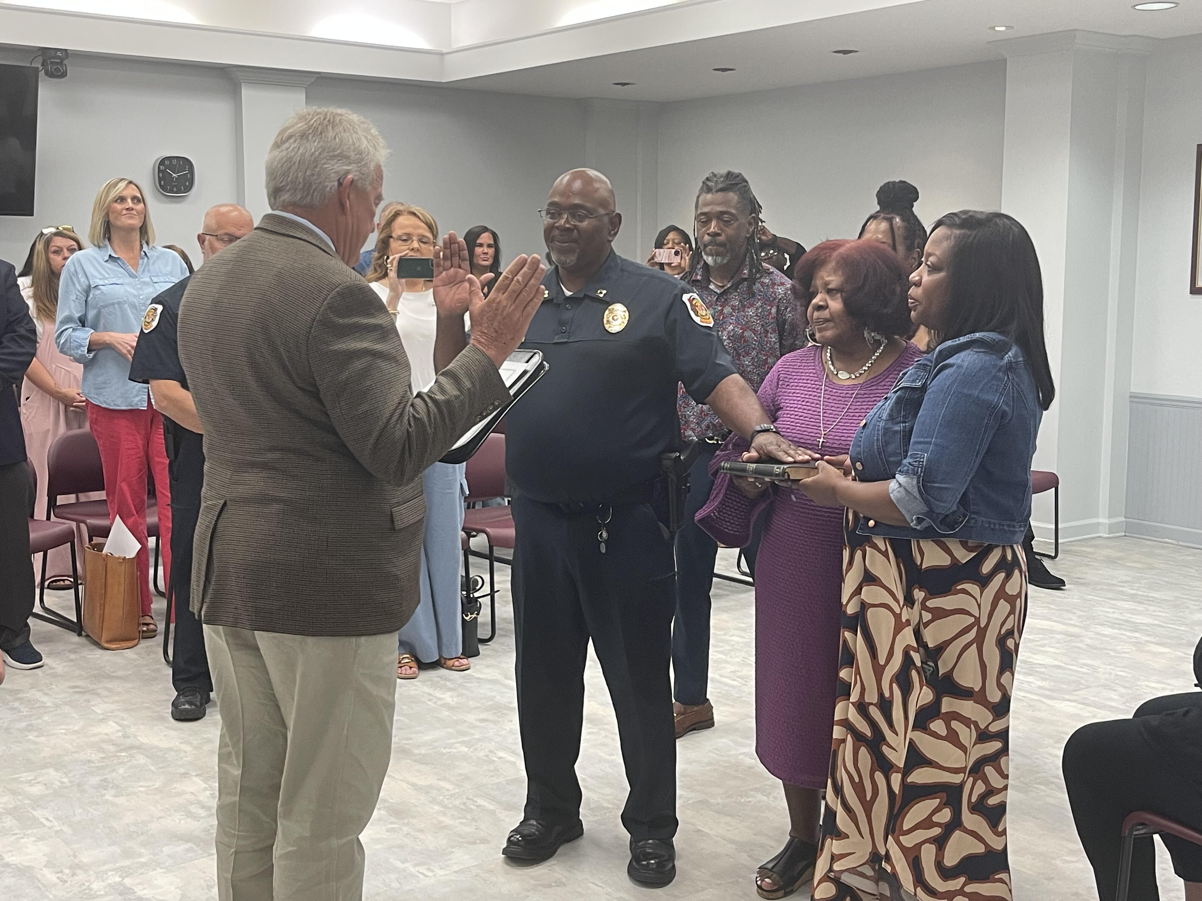 McElrath sworn into permanent status as police chief