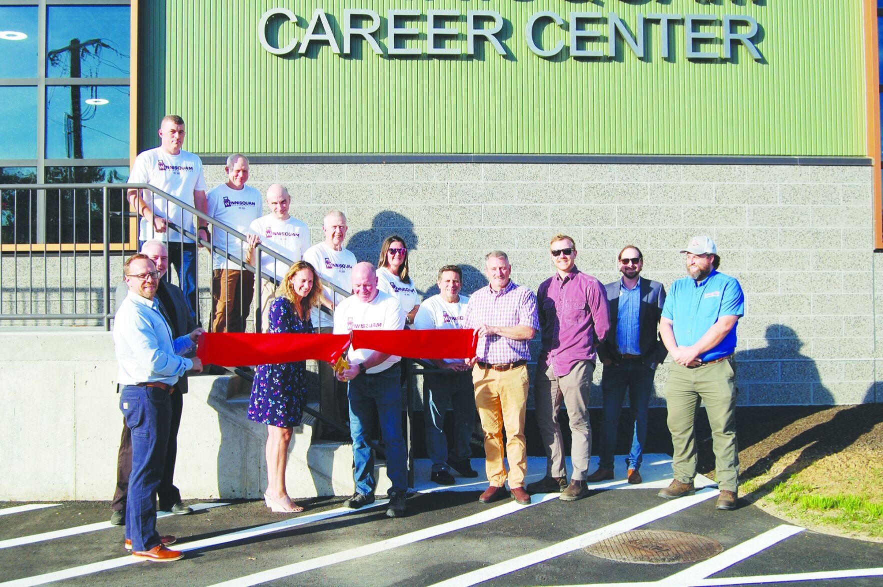 The Winnisquam Career Center opens with a ribbon cutting, bringing career training