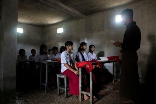  Myanmar air strikes force youth into bunker schools