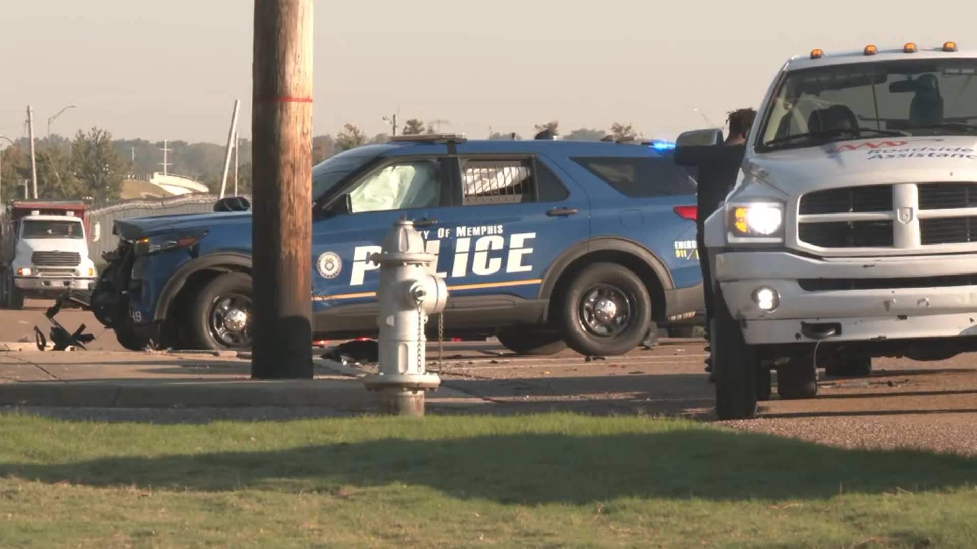 Woman injured after crash involving police SUV near Memphis airport, MPD says