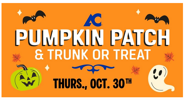 AC Hosts 5th Annual Pumpkin Patch & Trunk or Treat Oct. 30