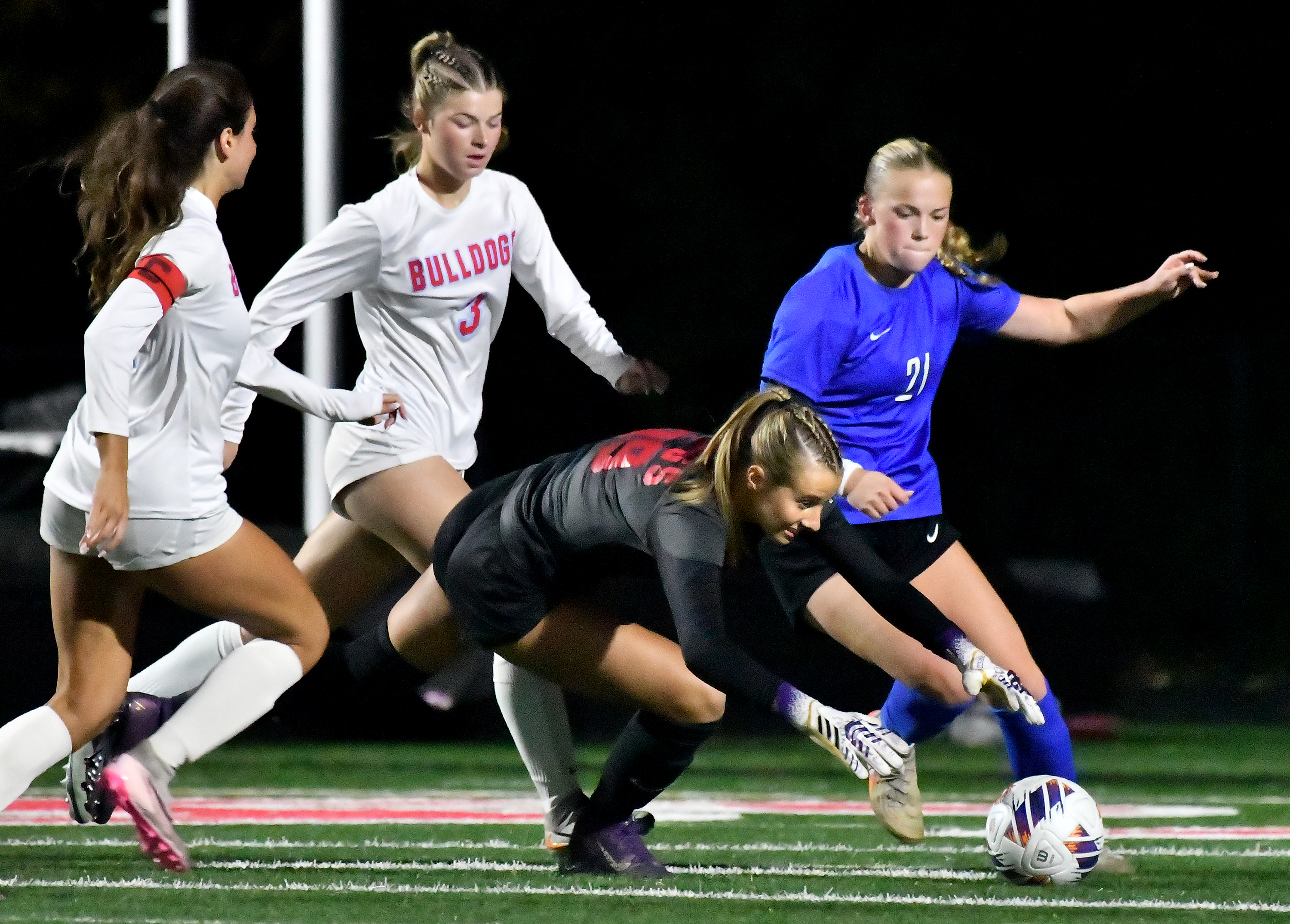  A line dancer, Sam Quick is quick on her feet. With her as goalkeeper, Crown Point is hard to slow down.