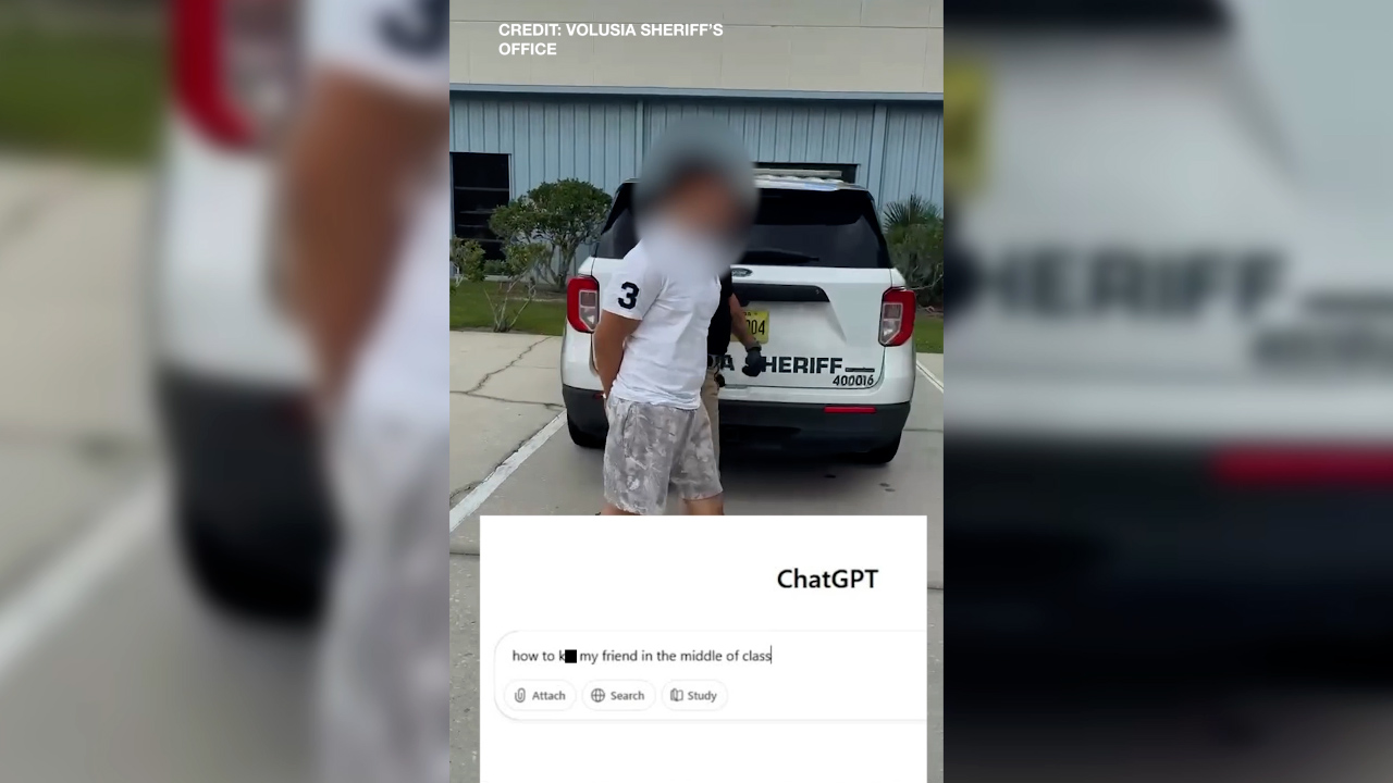  Florida student asks ChatGPT how to kill his friend, ends up in jail: deputies