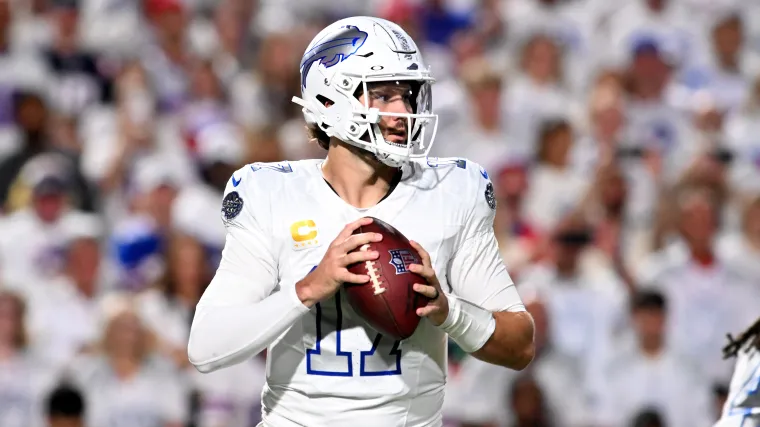 Josh Allen, Stefon Diggs share long embrace after Patriots defeat Bills