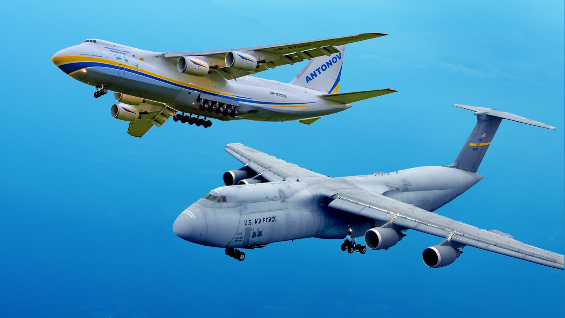  Cold War Giants: How An-124 and C-5M Redefined Global Airlift Power