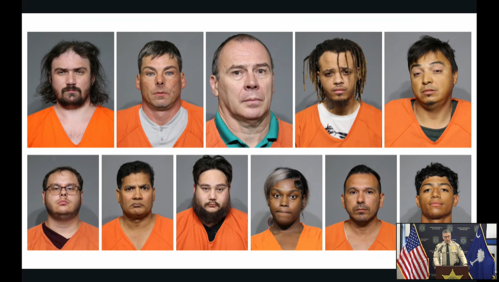 11 arrested in online child predator investigation across the Carolinas and beyond: SC deputies