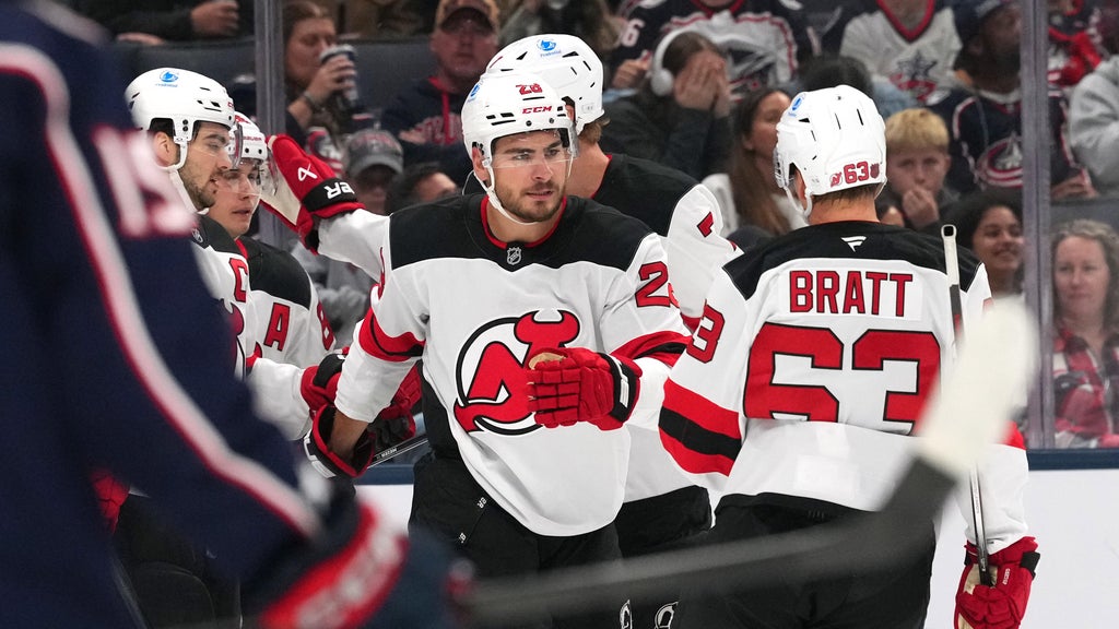 Timo Meier, Dawson Mercer power Devils past Blue Jackets for 2nd straight road win