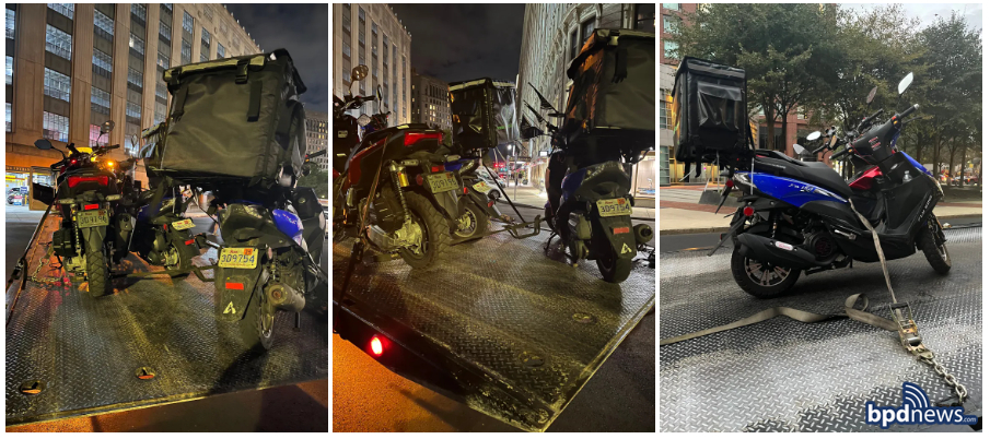 Boston Police seize 3 mopeds in targeted operation downtown