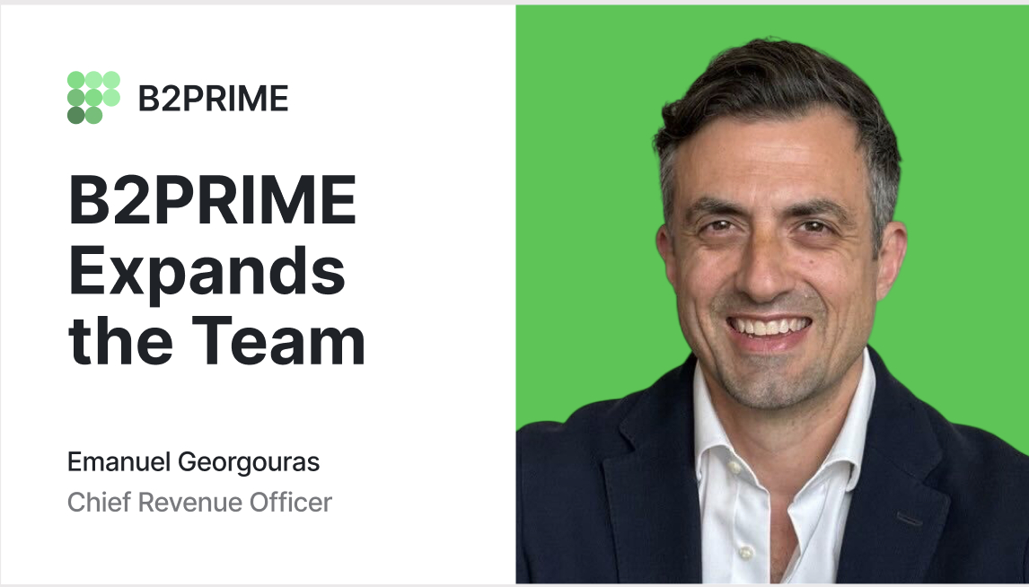  B2PRIME Welcomes Emanuel Georgouras as CRO to Drive Institutional Growth and Revenue Strategy