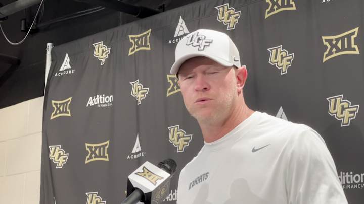 Scott Frost Breaks Down UCF’s First Conference Win Against West Virginia