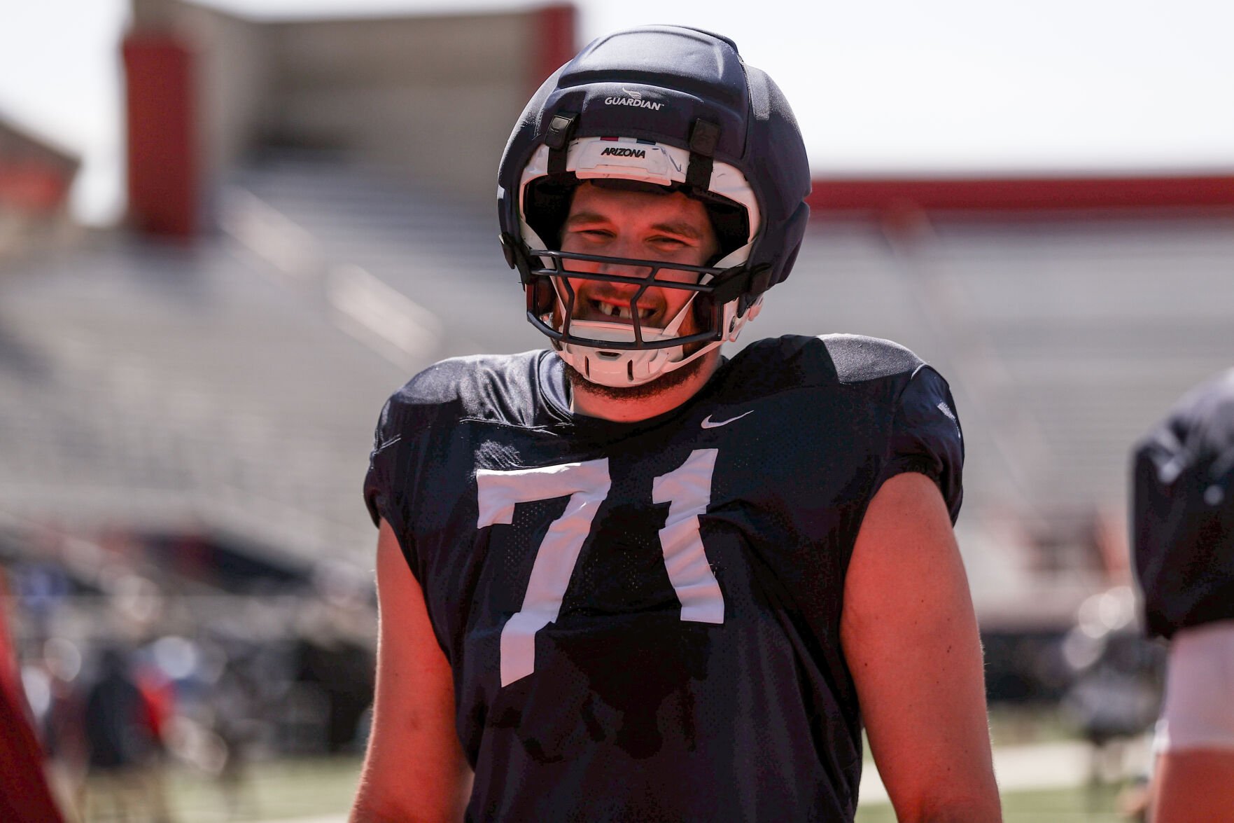 Arizona right tackle Tristan Bounds ‘has improved tremendously’