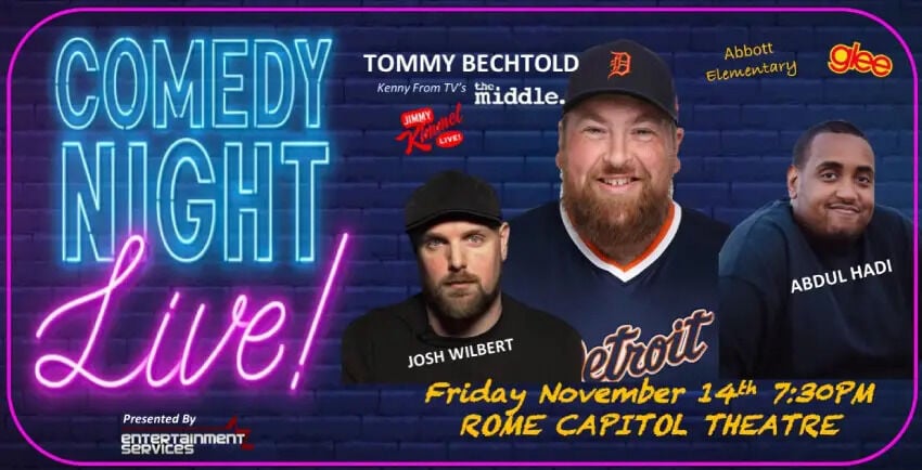 Rome Capitol Theatre to host stand-up showcase Nov. 14