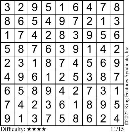 Sudoku Answers