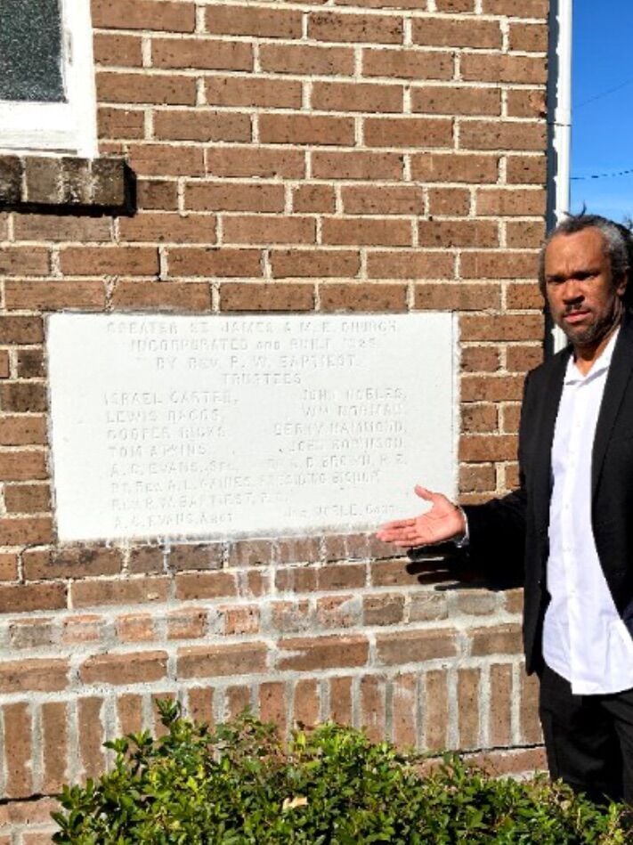 Greater St. James AME architect’s great-grandson marks church’s centennial