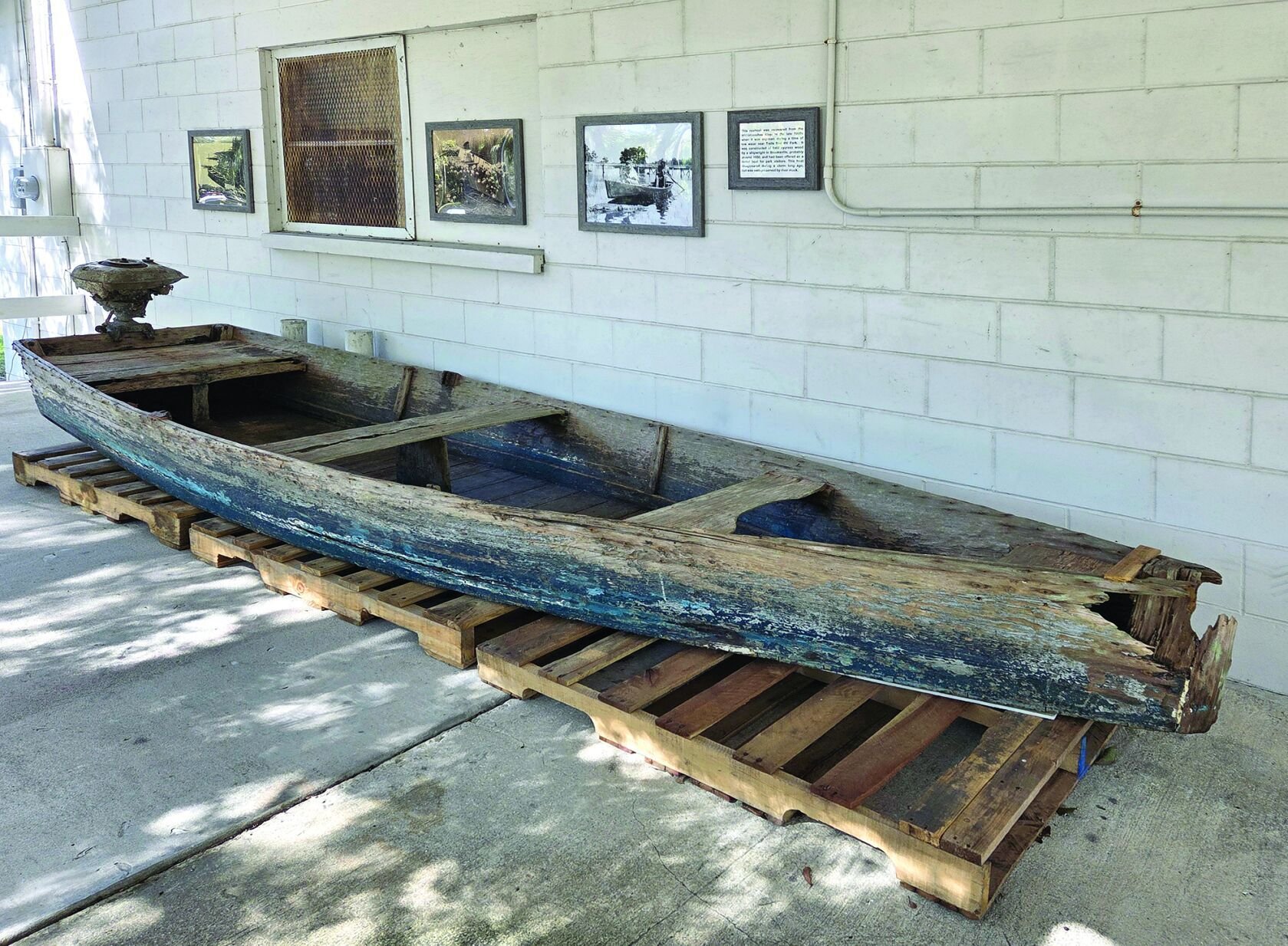 History of an old cypress wood rowboat