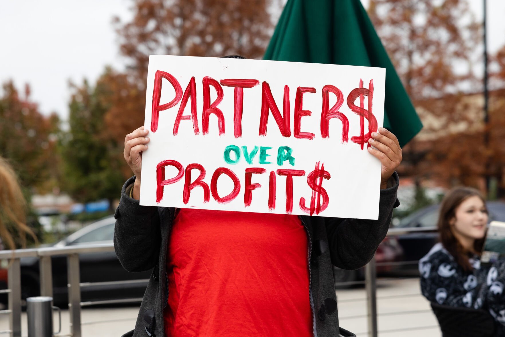 Unionized Lexington Starbucks workers again strike as part of nationwide ‘Red Cup Rebellion’