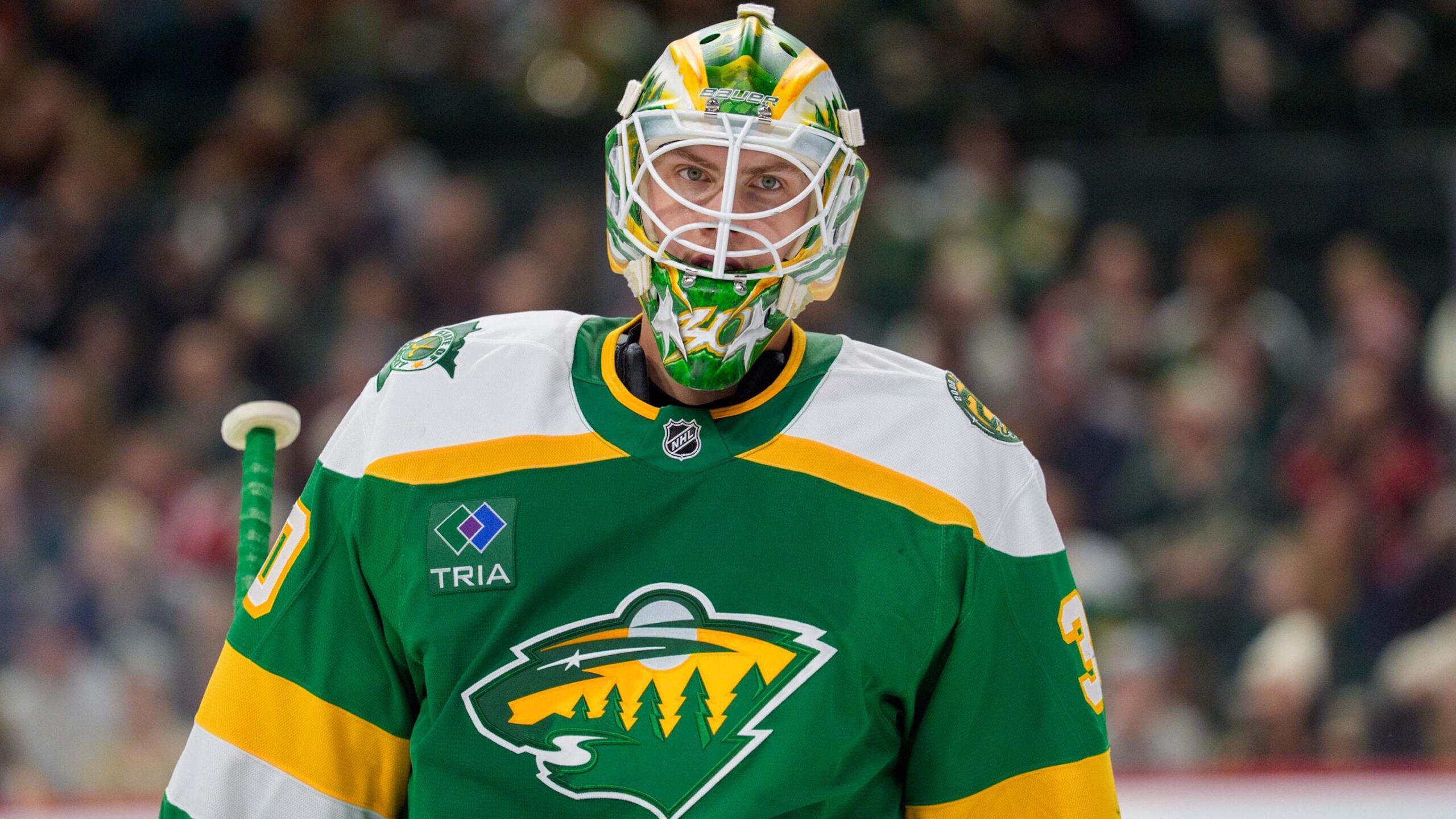 Wild’s Jesper Wallstedt Explains Preference to Play at Home