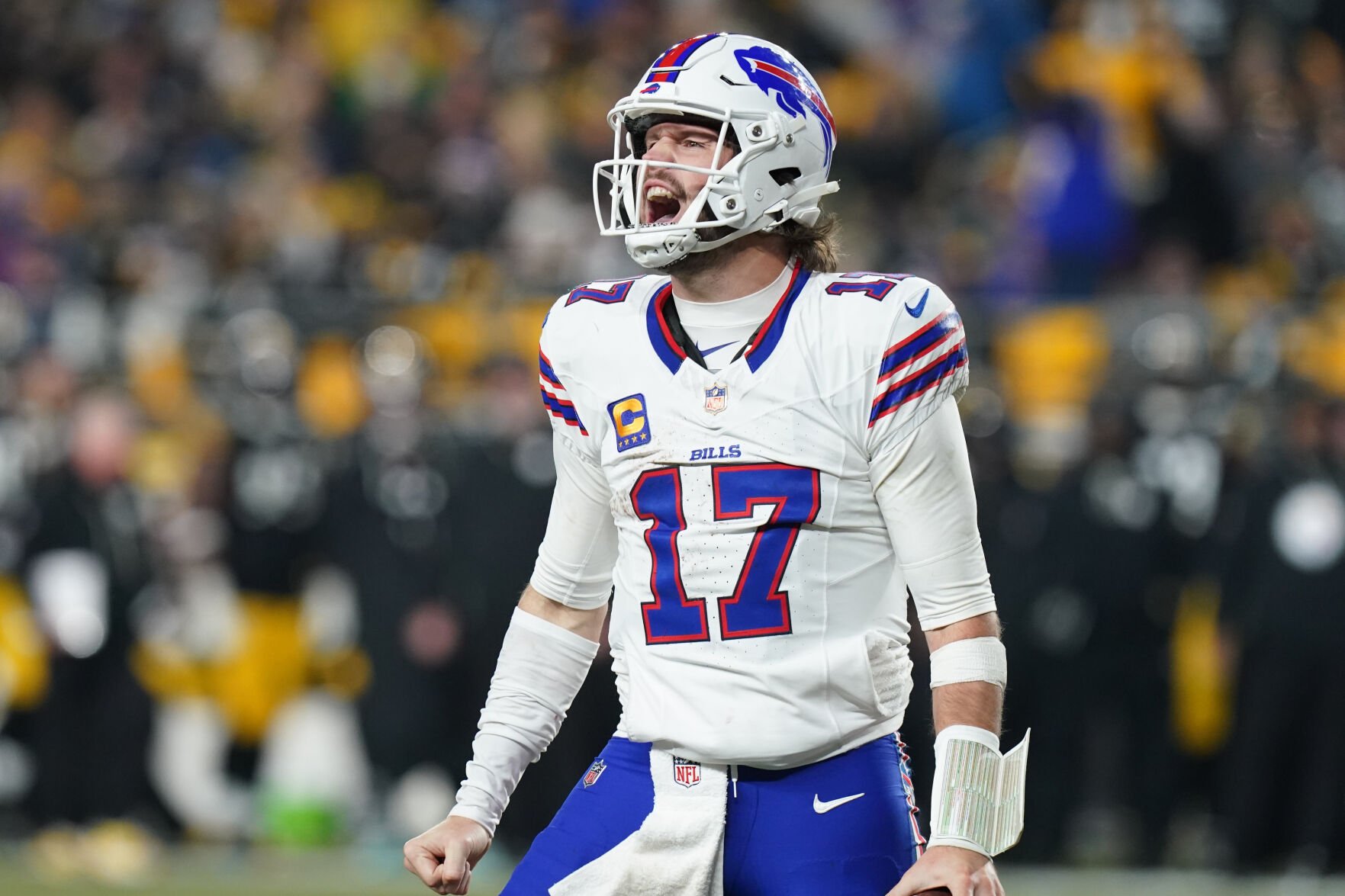 Josh Allen sets career mark for rushing TDs by a QB as the Bills mash the reeling Steelers 26-7