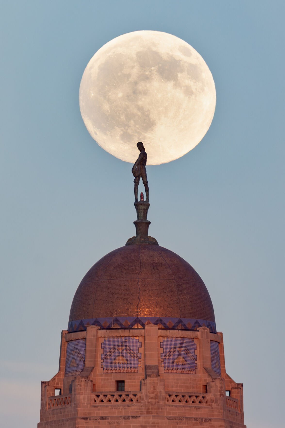 Picture-perfect moment: Supermoon, Sower masterpiece not as easy as it looks