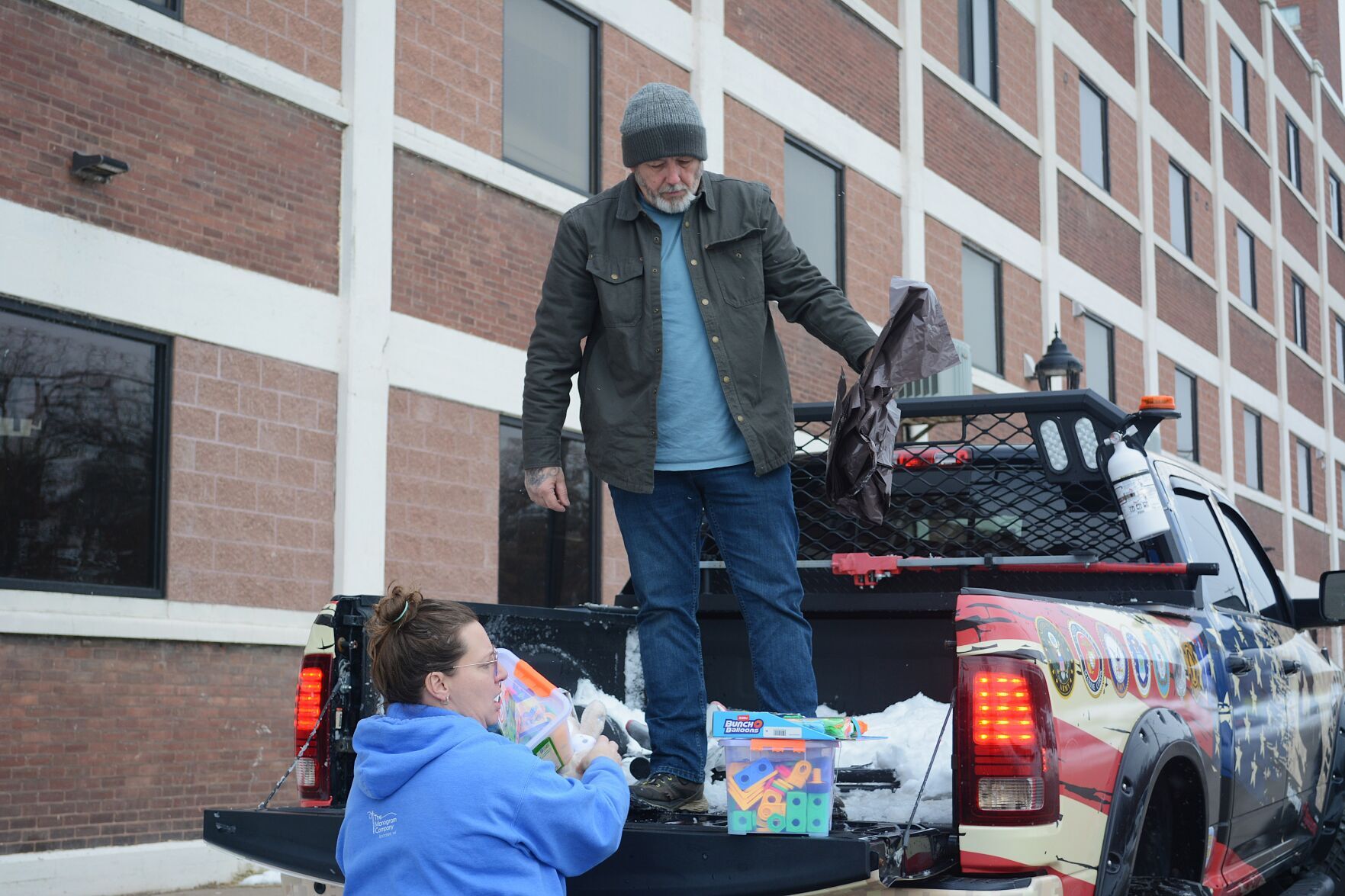 Volunteers, community step up after water leak damages some Toys for Tots gifts
