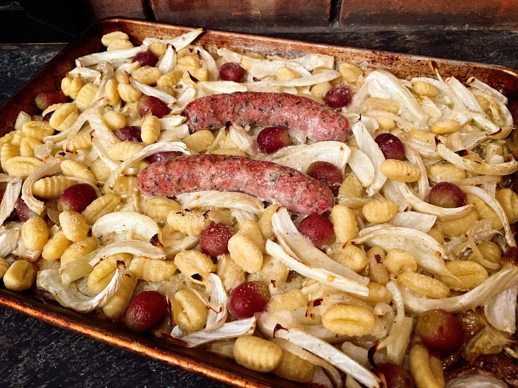 Comfort food made easy: Sheet pan gnocchi with Italian sausage
