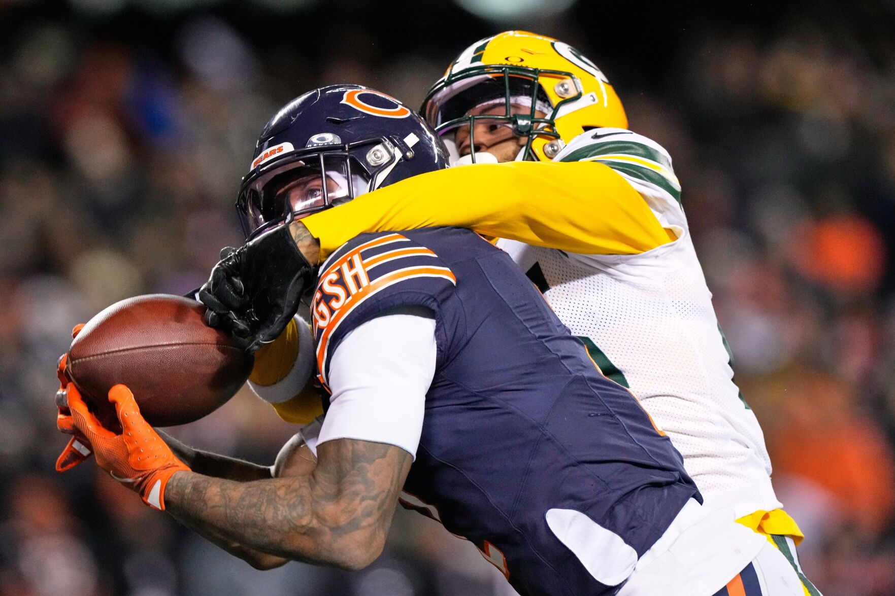 Bears stun Packers 22-16 with improbable rally as Williams finds Moore for winning score in OT