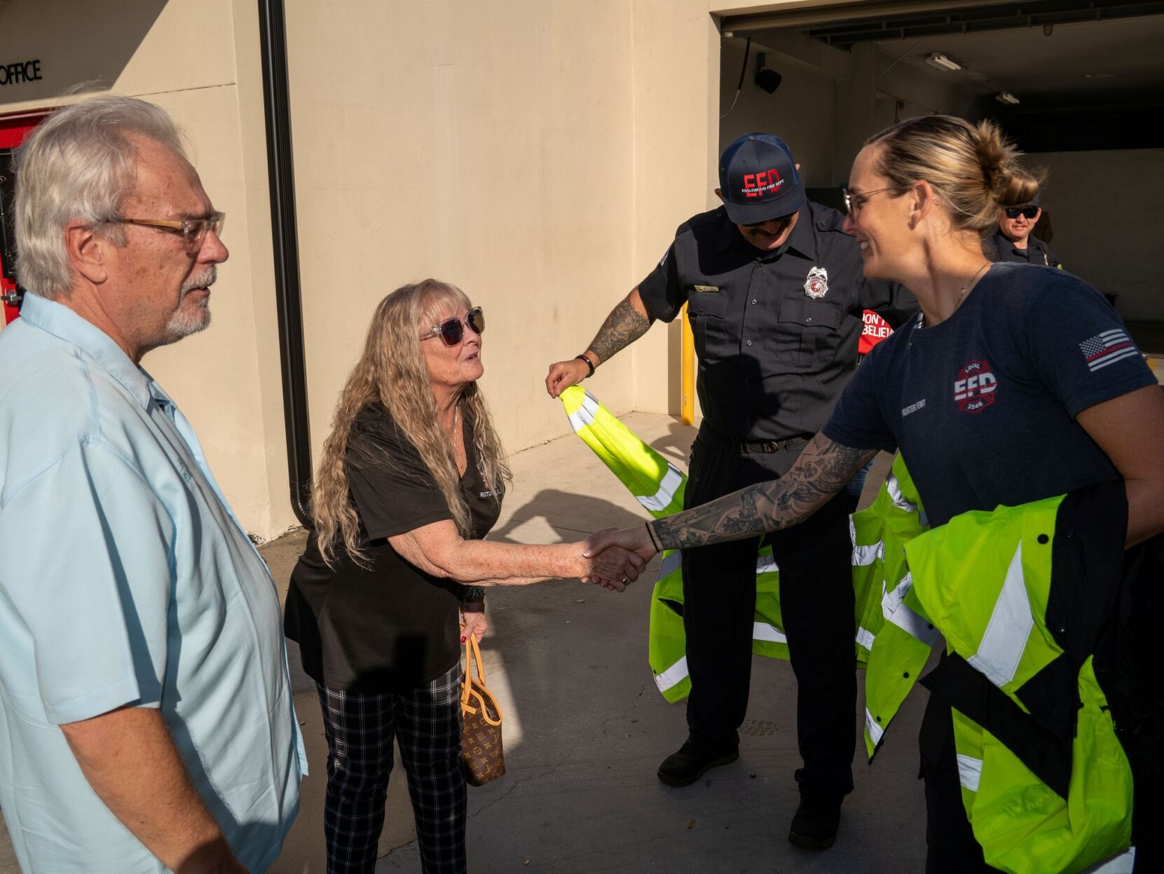 Rotonda Elks help firefighters with rain gear