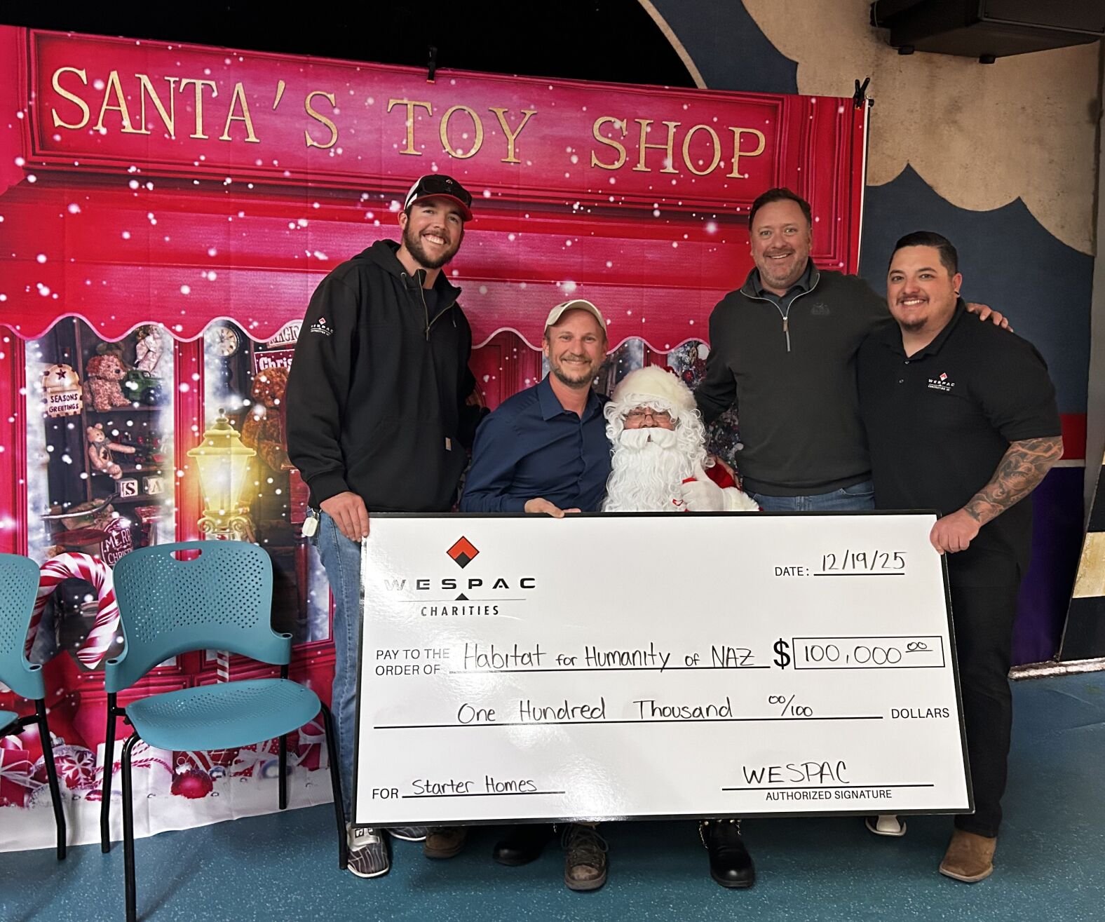 Habitat for Humanity of Northern Arizona receives $100,000 donation from Wespac Charities