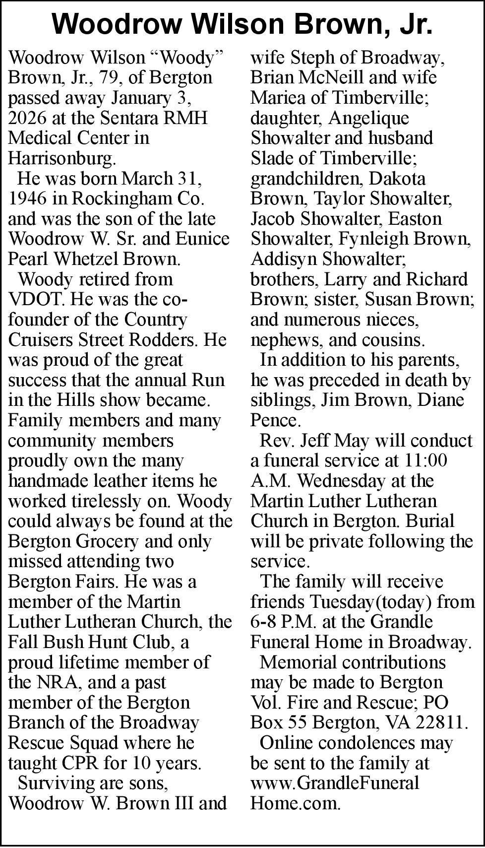 Woodrow Wilson Brown, Jr.