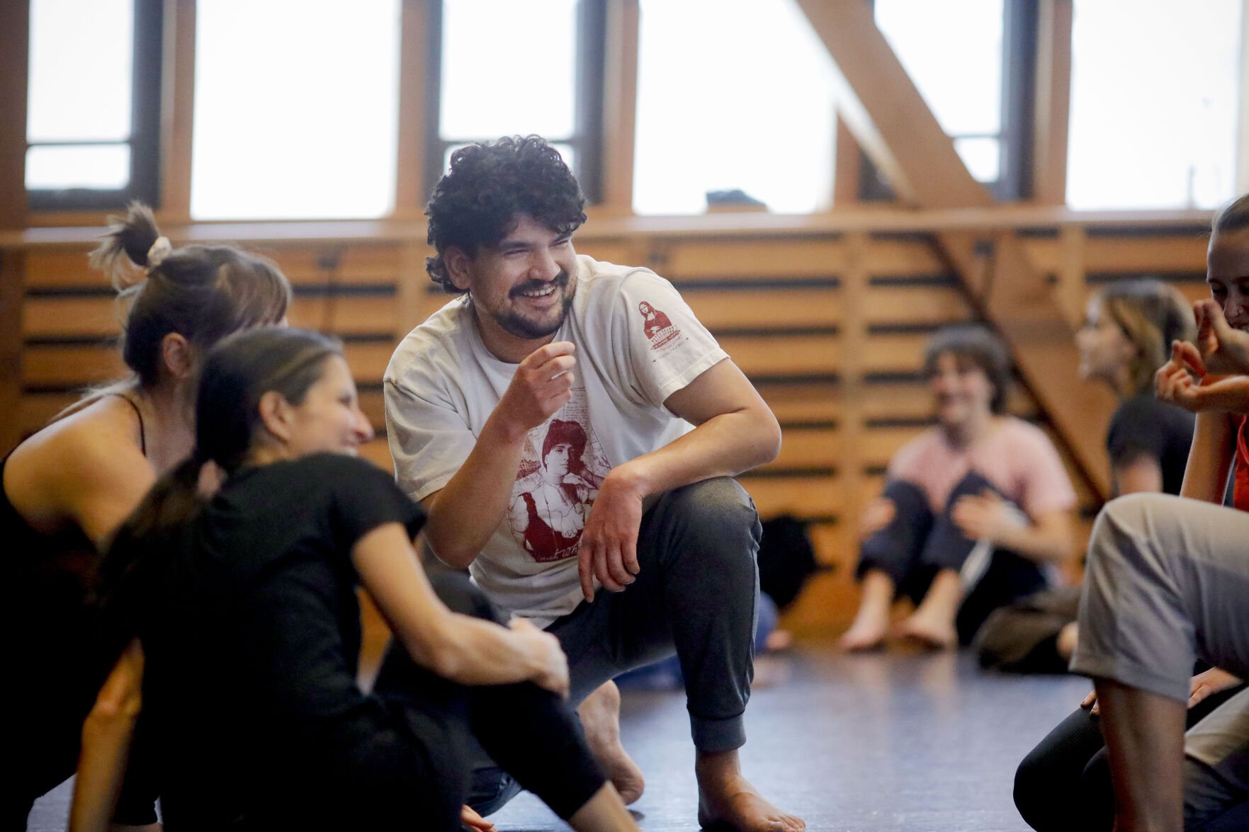 Inside a Pilobolus workshop at Jacob’s Pillow, an arts writer learns to move in community